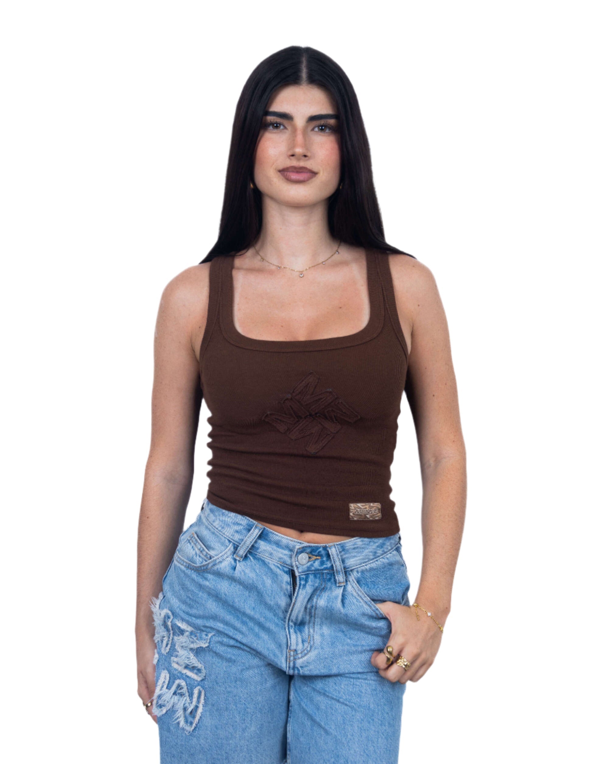 Brown Tank Top